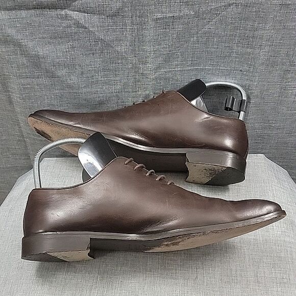 Massimo Matteo Mens Italian 5 Eye Dark Brown Lace-Up Oxford Shoe Sz 13 M main image 13